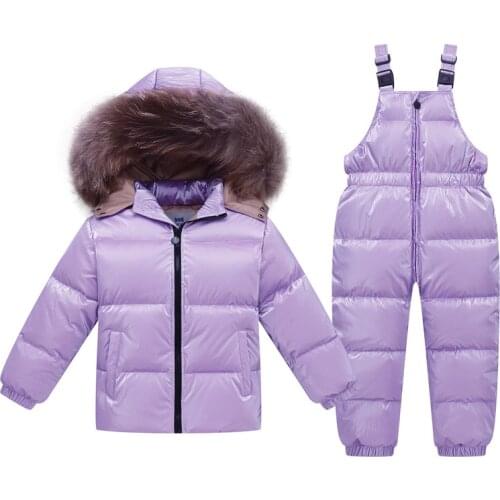 Russia winter jacket for girls coat 2-8 years Childrens clothing for boys outerwear cute red snowsuit kids winter clothes sets