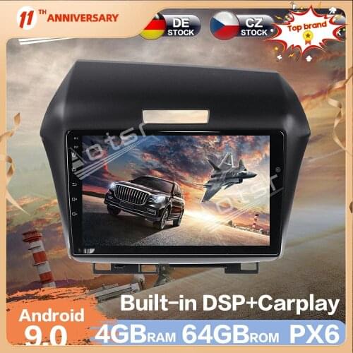 For Honda Jade 2010 - 2017 Android Car HD Multimedia Newest PX6 4GB + 64GB Car Radio Player GPS Navigation DSP Auto Stereo Video
