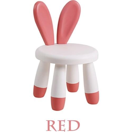 Household Childrens Cute Plastic Cartoon Bathroom Bath Stool For Baby Wearing Shoes And Playing Games Small Bench Back Chair