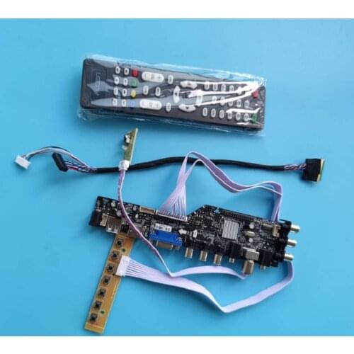 Kit For LP154WP4 TL 1440x900 HDMI-compatible driver DVB-T DVB-T2 LED USB VGA AV TV remote panel monitor digital controller board