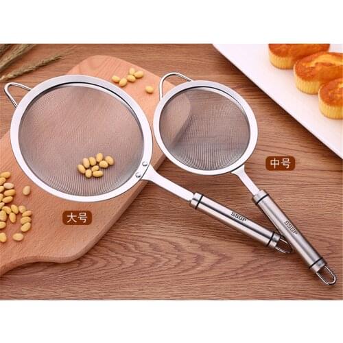 Kitchen supplies stainless steel colander strainer oil spill strainer oil filter spoon foam fishing spoon skimmer spoon strainer