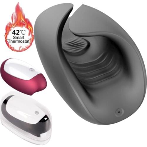 Penis Endurance Delayed Training Masturbator Rechargeable Electric Rends Male Pulse Heating Masturbation Cup Sex Toys For Men