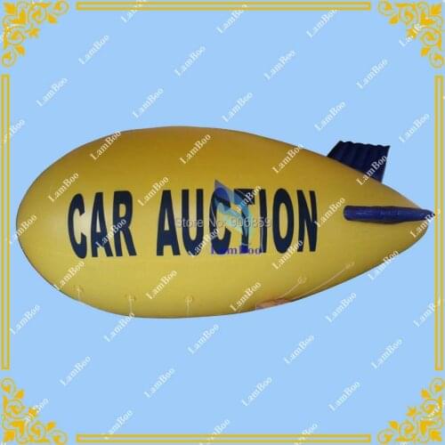 8m/26ft Long Yellow Inflatable Zeppelin for Different Events/Inflatable Airship for Advertisement,Inflatable Blimp