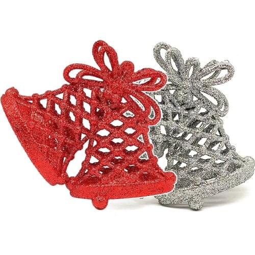 1Pcs Christmas Tree Decorations Shining Hollow Bells Pendants Hanging Adornment Ornaments