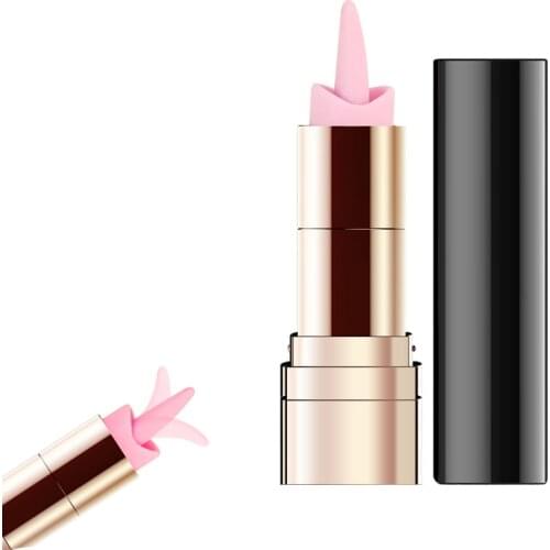 OLO Bullet Tongue Licking Vibrator Clit Stimulator G-spot Massage Lipstick Shape 10 Frequency Vibrator Sex Toys for Women