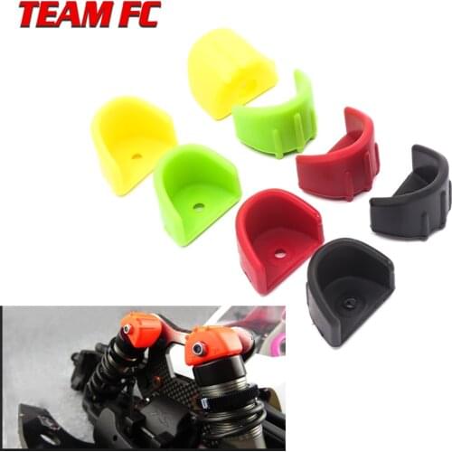 4pc Shock Absorber & Hydraulic Frame Protection Protection Cover Shock Absorption Cap for 1:8 1:10 RC Car Parts Traxxas HSP HPI
