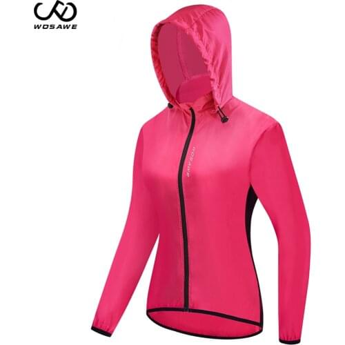 WOSAWE Women Cycling Jacket Windproof Keep Dry Mesh downhill road Bike Bicycle jacket Ciclismo Cycling Clothing with Pockets