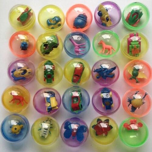 10 Pcs/lot Children Funny Plastic Toy Ball Animal In Shilly Egg Balls Kids Babies Games