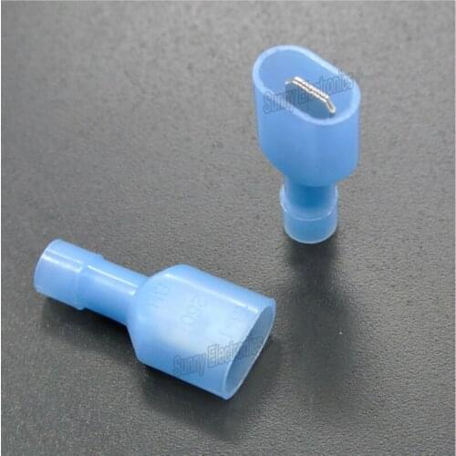 100pcs Red 16/14- Gauge Nylon Male Fully-Insulated Quick Disconnects Wiring Spade Wire Crimp Terminal