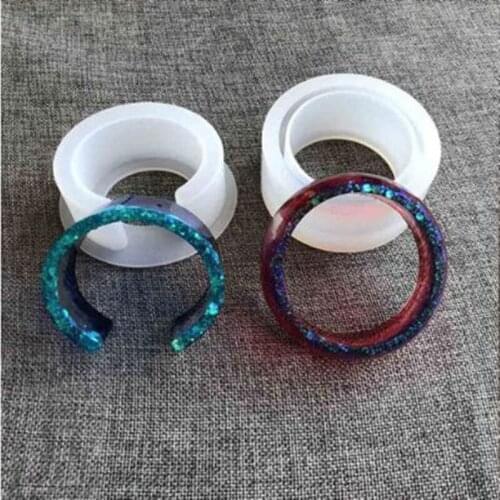 2Pcs Large Size Open Cuff Silicone Mold Jewelry Making Wide Bracelet Bangle DIY Resin Casting Mould Jewelry Tools