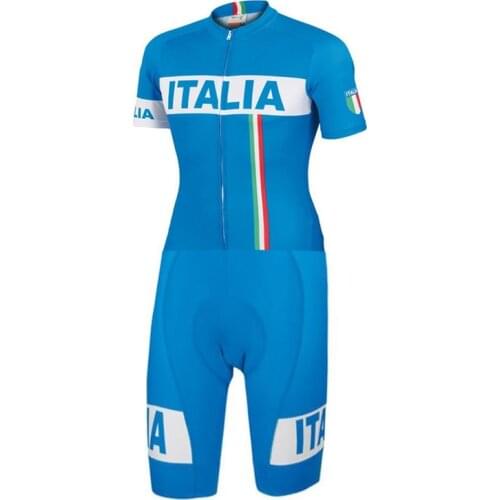 2021 ITALIA Skinsuit Cycling Clothing one piece Bodysuit Ropa Ciclismo MTB Bike Clothing Men outdoor wear # SK201900021710