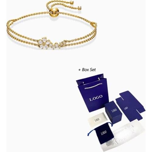 2021 Fashion Jewelry New BOTANICAL Bracelet Delicate Flower Decoration Golden Bracelet Women Luxury Romantic Jewelry Gift