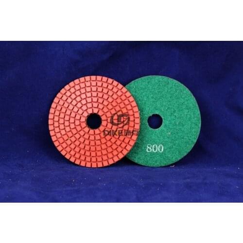 800# 4"(100mm) Trapezoid Teeth wet diamond polishing pads for Granite and Marble 10pcs