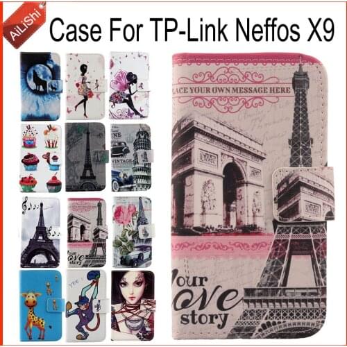 AiLiShi Case For TP-Link Neffos X9 Luxury Flip Leather Case Neffos X9 TP-Link Exclusive 100% Special Phone Cover Skin+Tracking