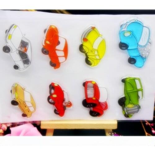 SCS63 Cars Silicone Clear Stamps for Scrapbooking DIY Album Cards Decoration Embossing Folder Craft Rubber Stamp Tools Mold New