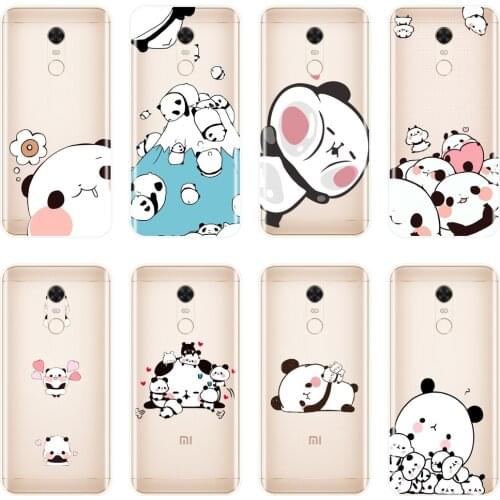Panda Cases For Xiaomi Redmi S2 4A 5A 6A 5 Plus Pocophone F1 Redmi Note 4 4X 5 5A 6 Pro Prime Phone Case Silicone Back Cover