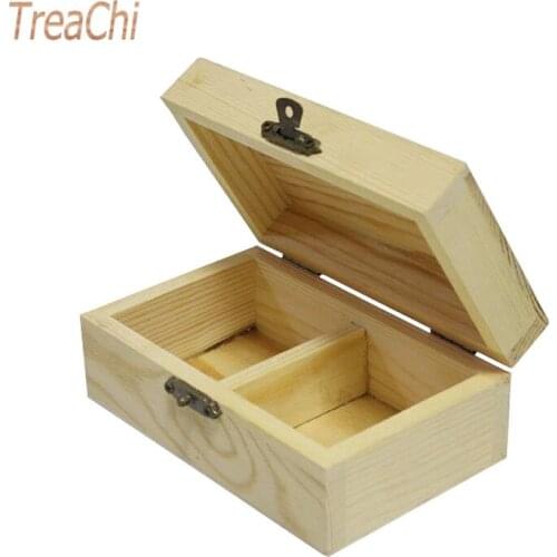 Wooden Cosmetics Storage Box Clamshell Household Desktop Finishing Box Sundry Jewelry Real Wood Storage Box Drawer Organizer