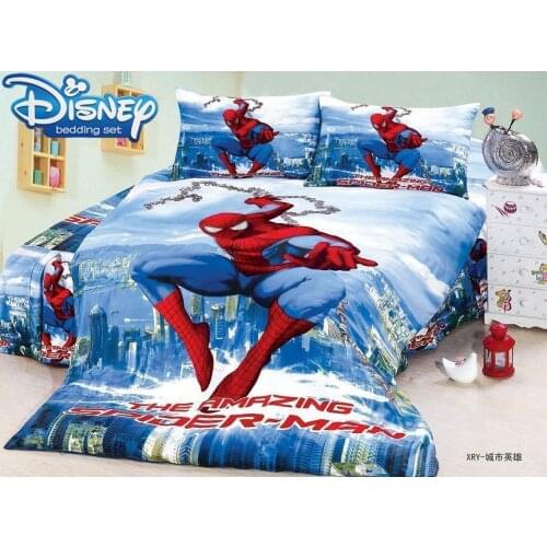 Spider-Man bedding sets twin size duvet cover set 2-3-4pieces kids Home Textile single size bed Flat sheet 3D printed