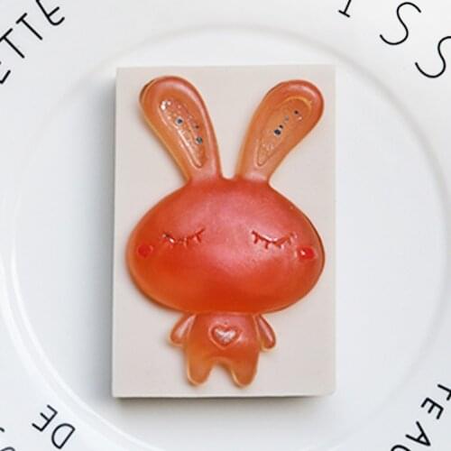 Rabbit Turn Sugar Silicone Mold Baking Cake Decoration Mobile Phone Drop Glue Mold XGY-196