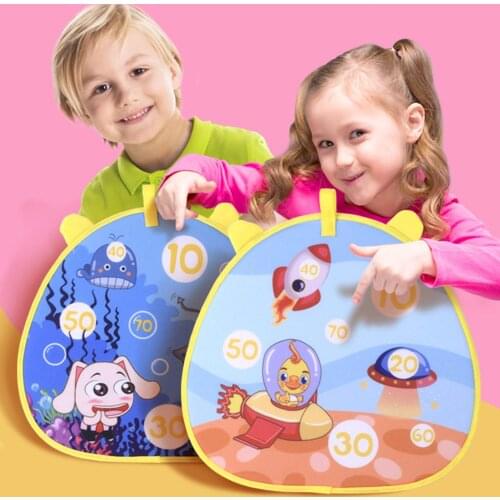 Sticky Balls Target Dart Board Set Parent Child Game Interactive Toy Kids Gift