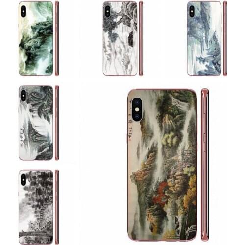 Tpu Soft Rubber Phone Case For Xiaomi Redmi 3 3S 4 4A 4X 5 6 6A 7 K20 Note 2 3 4 5 5A 6 7 Plus Pro Chinese Landscape Painting