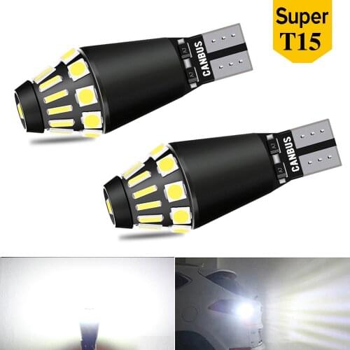 A Pack T15 LED W16W 912 No Error Reverse Light for Toyota RAV4 2018 CH-R CHR 2019 Corolla Camry Yaris Canbus Tail Signal Lamp