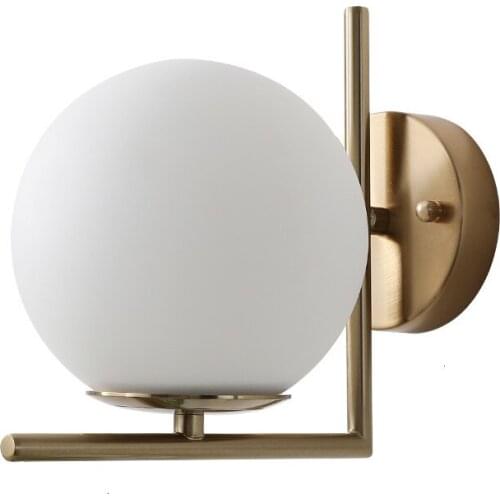 Nordic postmodern design sconces light Simple strip glass modern wall lamp Ins wind blue white gray glass wall lights for home