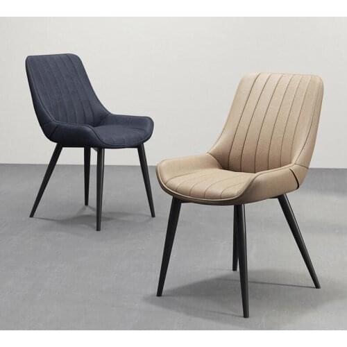 Dining chair Nordic modern minimalist home back creative leisure stool restaurant cafe computer office leather chair