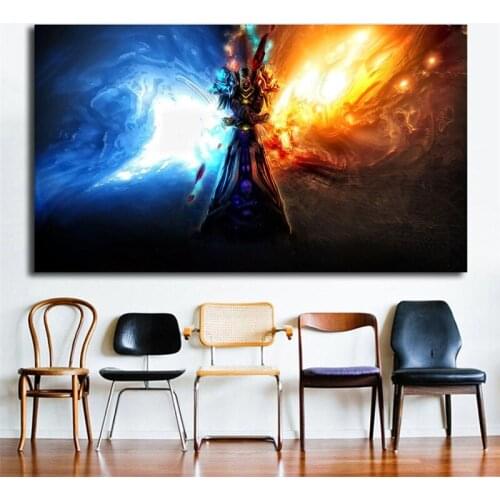 World Of Warcrafts Wallpaper Frost Mage Wall Art Canvas Posters Prints Painting Wall Pictures For Bedroom Home Decor Artwork HD