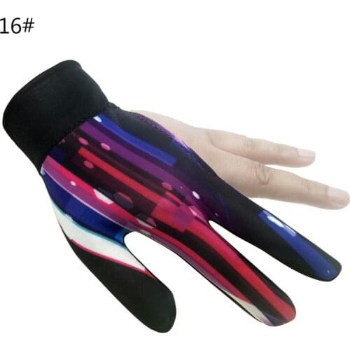 1pc Billiards Three Finger Gloves Lycra Anti Skid Snooker Glove Pool Left Hand H053