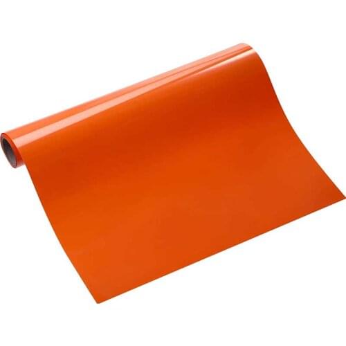 PU Heat transfer vinyl Iron On transfer vinyl roll HTV for T Shirts heat press decor film easy cut weed DIY clothes orange vinyl