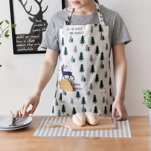 Linens pastry chef Apron All for kitchen cooking accessories home women Manicure men pinafore items baking New year gift work