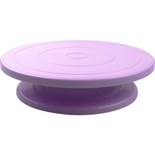 10 Inch Cake Turntable Rotating Anti-skid Round Stand Decorating Rotary Table Kitchen DIY Pan Baking Tools and Scraper