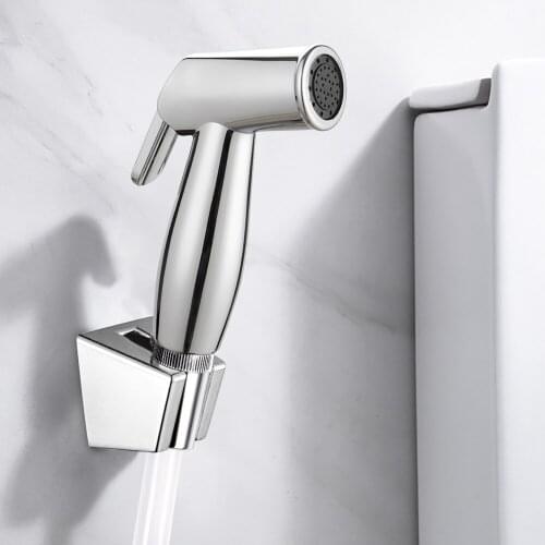 Hand Held Bidet Sprayer Set, Atalawa ABS Handheld Bidet Toilet Attachment Muslim Shower Spray Gun Cloth Diaper Spray kit AA01