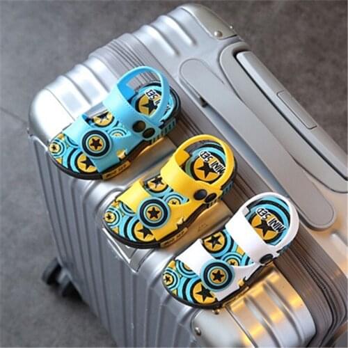NEW!!2017 Kids Sandals Baby Boys Girls Shoes Non-Slip Summer Beach Shoes MINI SED Brand PU Leather+Rubber Jelly Sandals 12-17cm