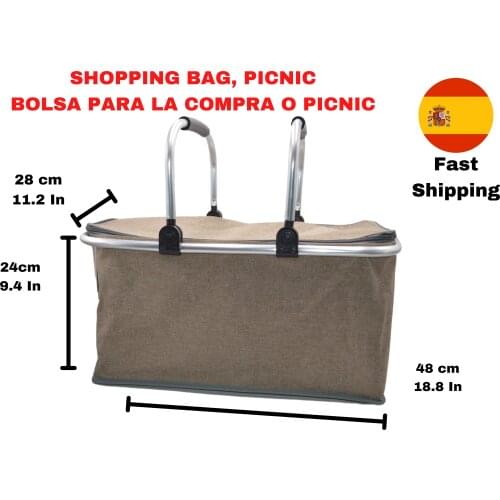 Shopping bag picnic bag durable folding stackable can be easily saved does not take up space