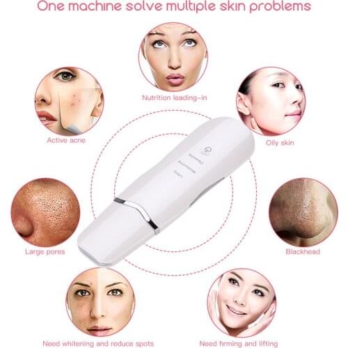 Ultrasonic Skin Scrubber Deep Face Cleaning Machine Peeling Shovel Facial Pore
