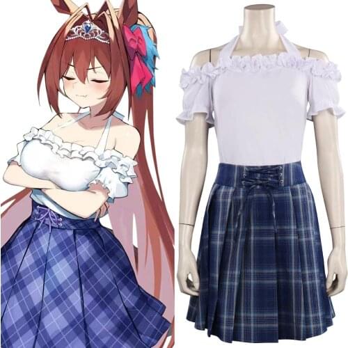 Uma Musume Pretty Derby Daiwa Scarlet Cosplay Costume Outfits Halloween Carnival JK Uniform Suit