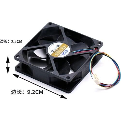 AVC DS09225B12H P098 Server Cooling Fan DC 12V 0.41A 92x92x25mm 4-wire