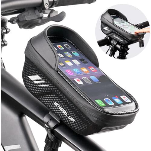 7.0 inch Touch Screen Phone Case Bag Bike Bicycle Front Top Tube Bag Waterproof Cycling Phone Mount For MTB Frame Handlebar Bag