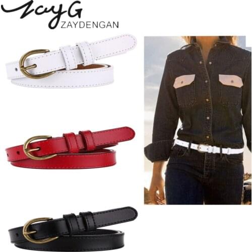 ZAYG women belts casual copper pin buckle belt luxury brand leather belt designers luxury belts for women apparel fashion waist