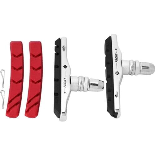 1 Pair Mountain Bike Brake Pad Rubber Brake Block Bicycle Brake Pad Cycling Block Accessory Bicycle Braking Bike V Break Pad