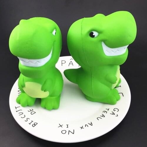 1pc Childrens Soft Green Dinosaur Scented Slow Rising Squeeze Stress Reliever Toy Cartoon Toy For Kids Adults Gift Vent Toy