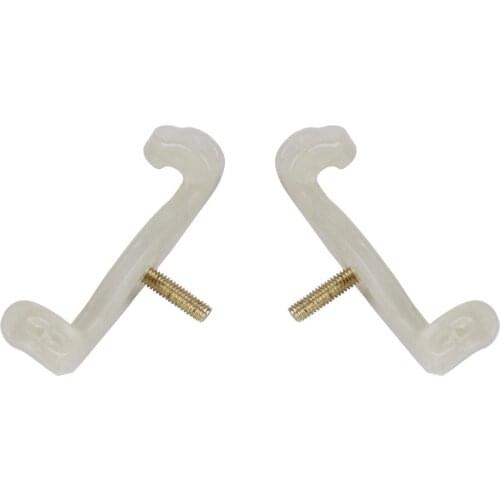 2pcs Violin 3/4 and 4/4 Size Violin Adjustable Shoulder Rest Rubber Feet
