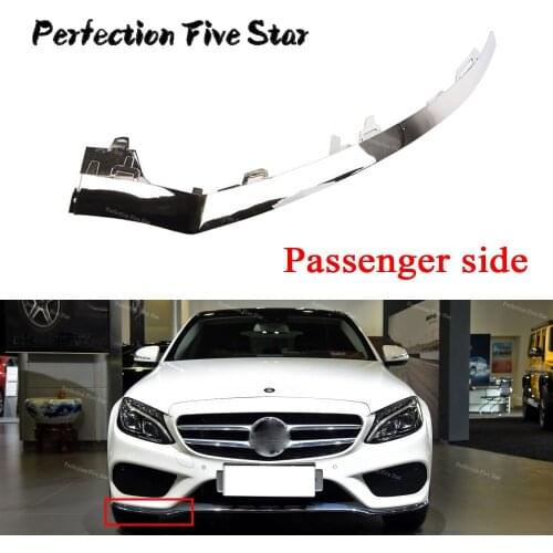 2058851474 Right Front Bumper Lower Chrome Molding Trim For Mercedes W205 C300 C450 C220 C180 C200 2015 2016 2017 205 885 14 74