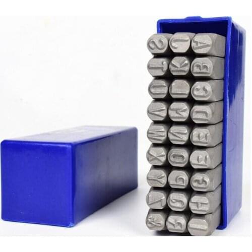 6CM DIY Handmade Alloy Steel Stamp Leather Carving Alphabet Seal