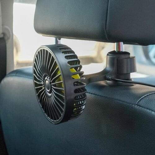 Car Back Rear Seat Headrest 3 Speed USB Fan Air Cooling Fan For SUV Auto Truck C0O8