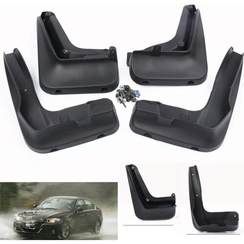Car Mudguards Mud Splash Guards Flaps For BMW 3 Series E90 E91 E92 2007 2008 2009 2010 2011 4PCS/SET Front Rear Left Right