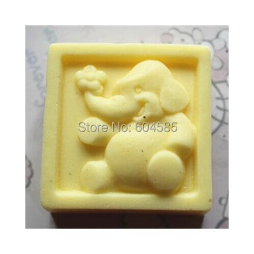 C183 soap mold/handmade soap mold/silicone mold/soap die/silica gel soap die elephants