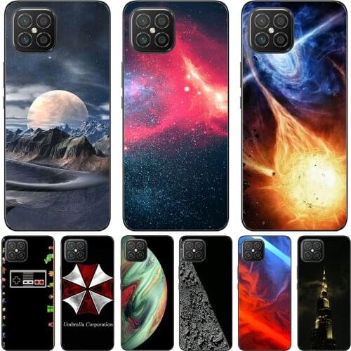 Phone Bags & Case For Huawei Honor Play 5 2021 6.53 inch Cover Soft Silicone Fashion Marble Inkjet Painted Shell Capa